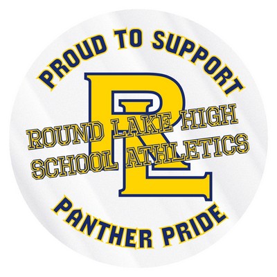 Inside Window Removable Decal | Circle | 3" dia. | Clear Static Vinyl